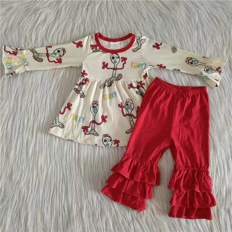 Fall Set Cartoon Girls Set