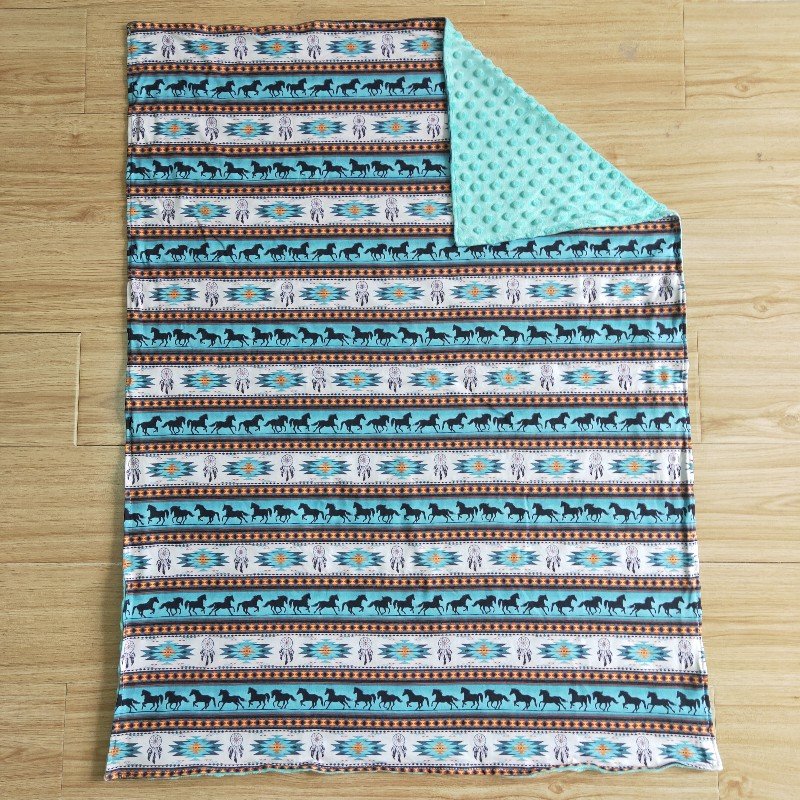 western cowboy baby blanket(US warehouse)