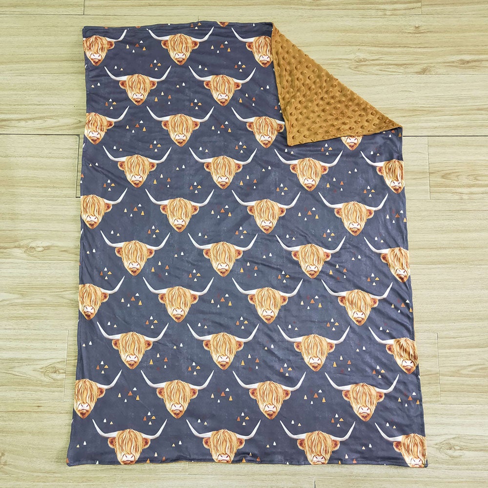 cow baby blanket(US warehouse)