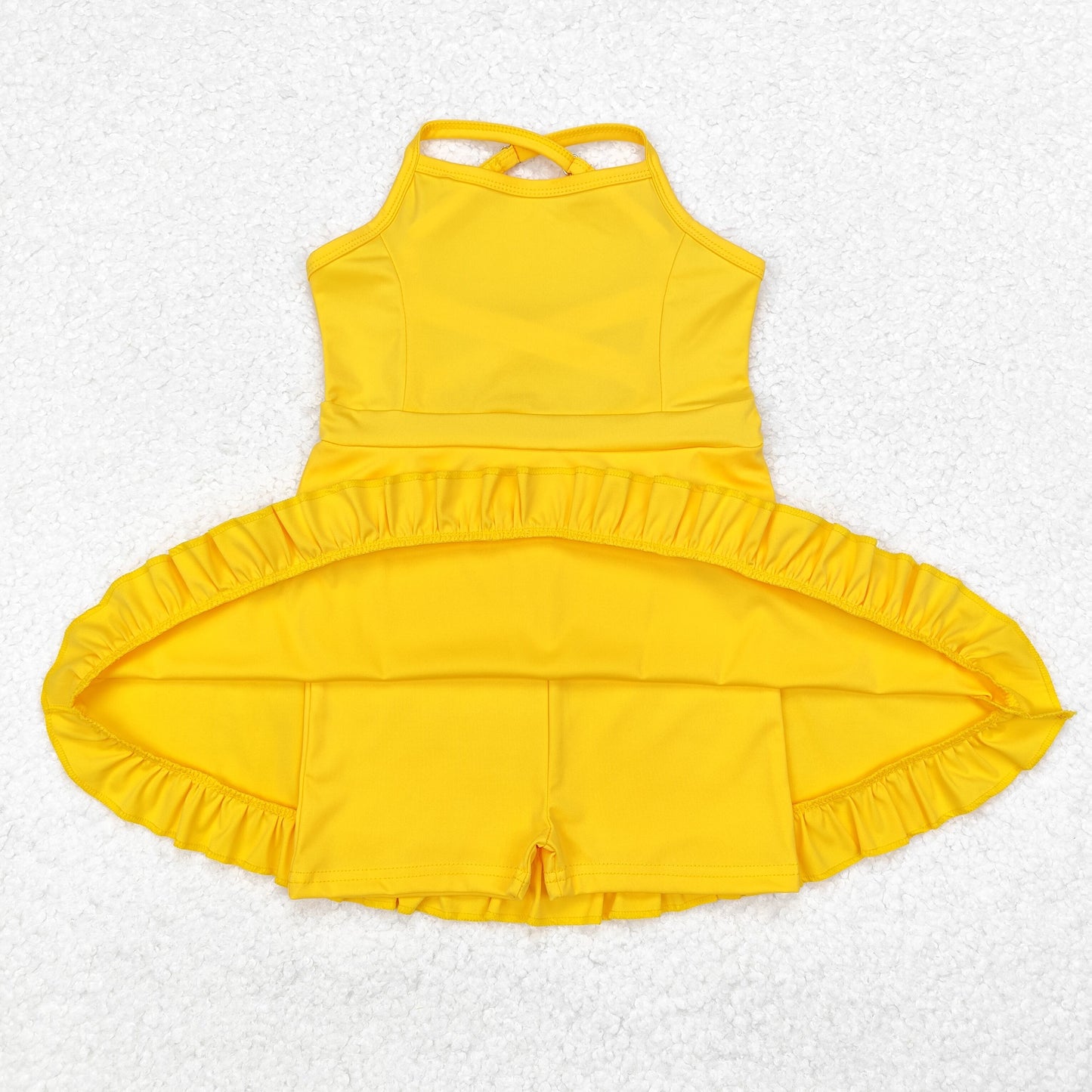 Yellow sports skirt