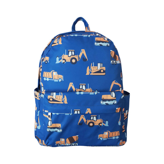blue tractor Print BACKPACK