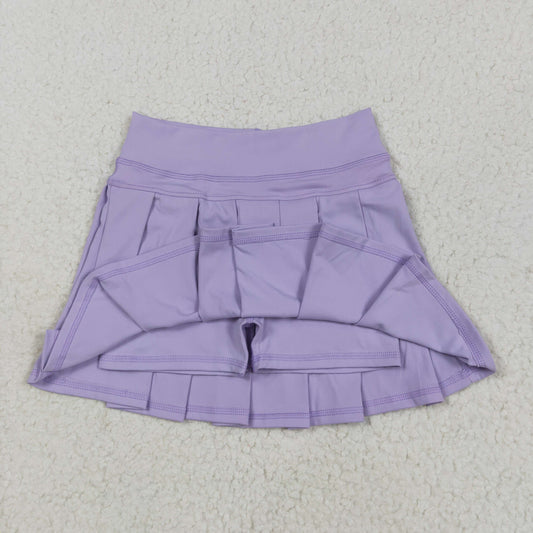 Purple solid Kids yoga Short GLK0085