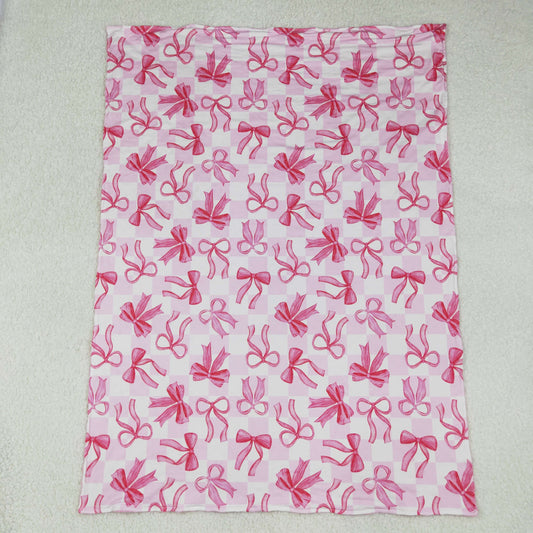 Pink bows Print Kids's Blanket BL0206