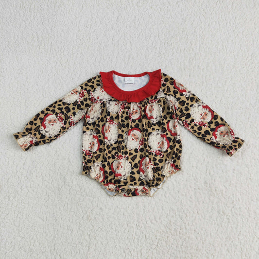 Christmas Santa Print Baby Romper LR2237