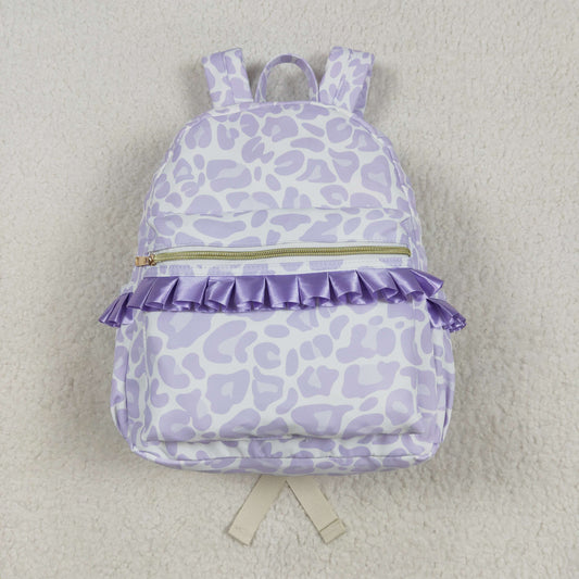 purple leopard BACKPACK