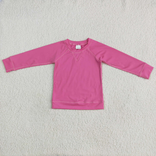 Hot Pink long sleeve yoga top