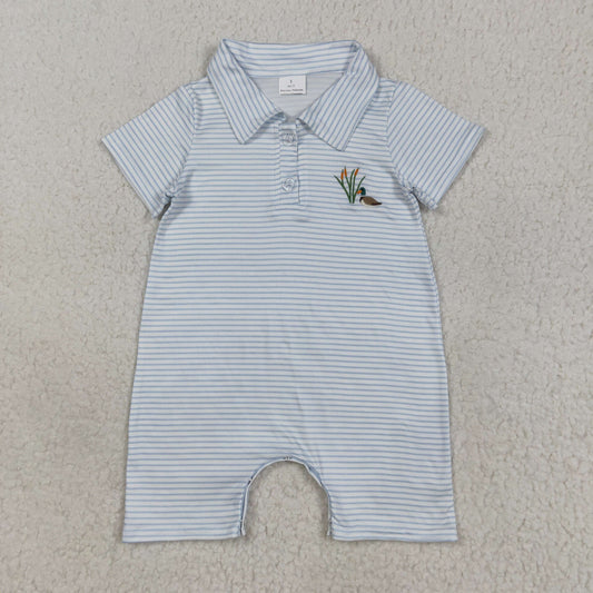 stripe duck embroidery Baby Romper SR3149