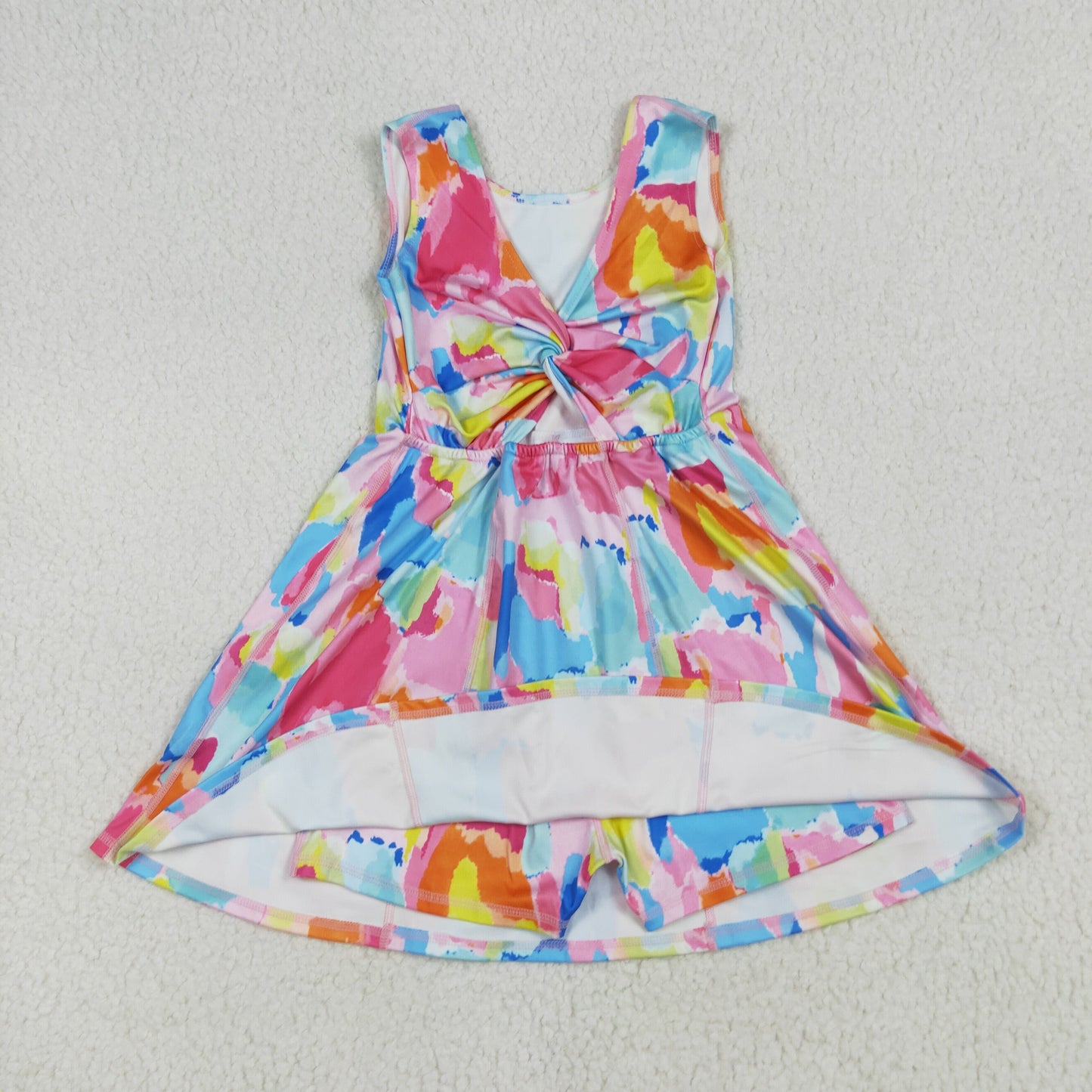 colorful yoga sleeveless print girl setGSD2629