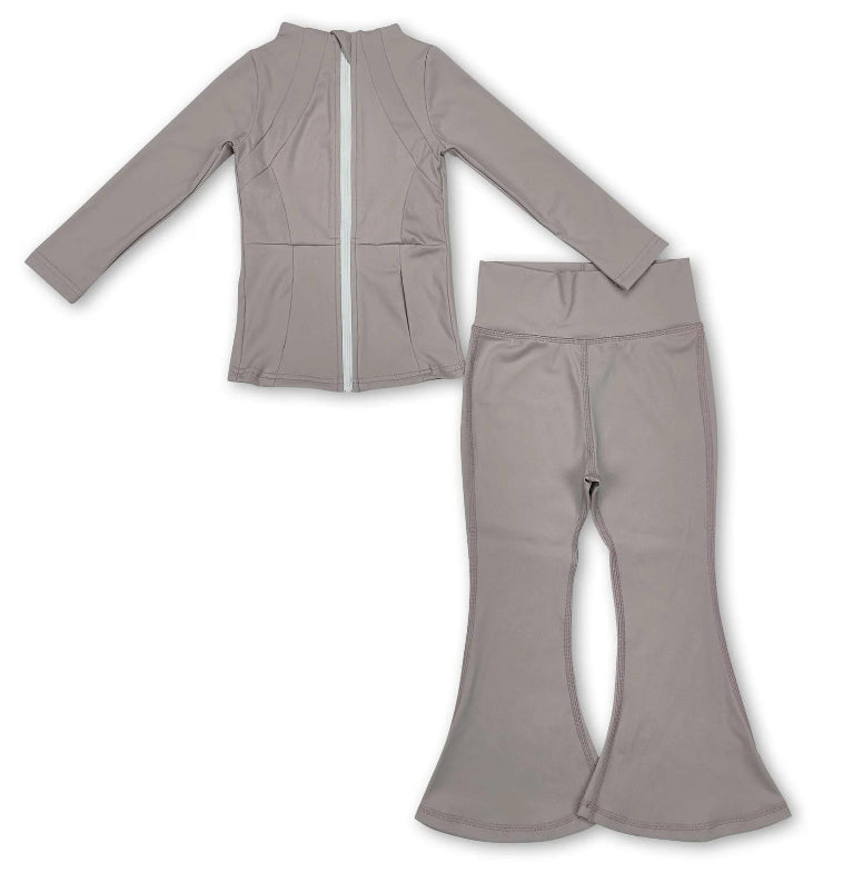 Grey yoga Girls Set