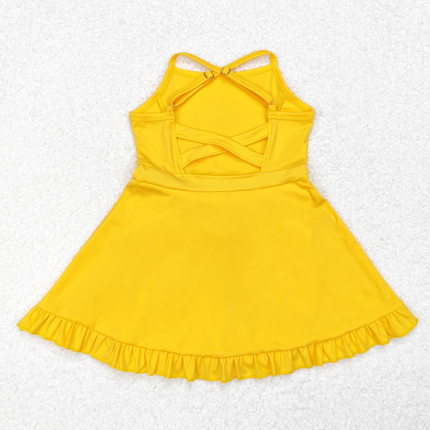 Yellow sports skirt