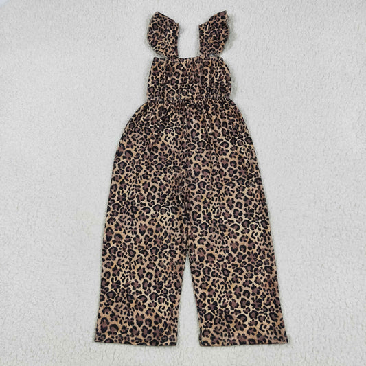 Brown leopard Girls Jumpsuit SR3054