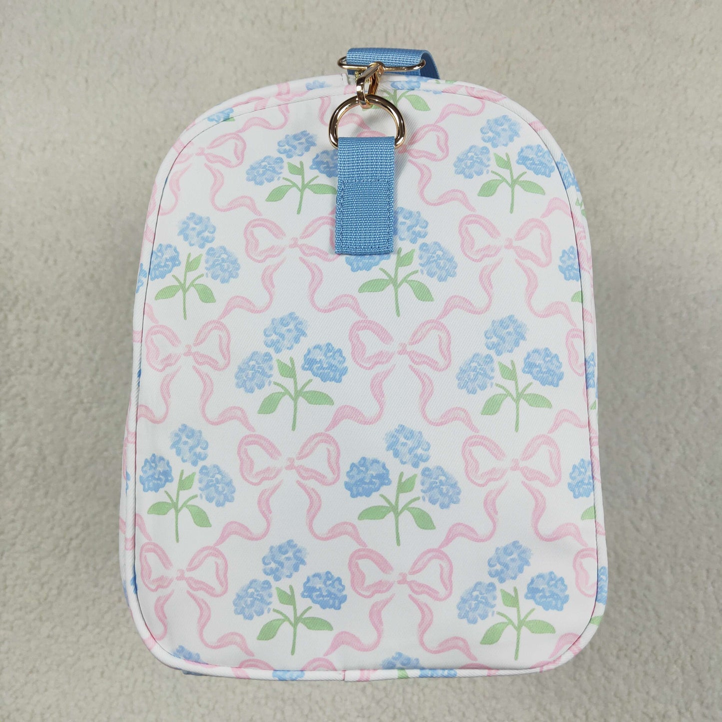 pink bows blue Flowers blue Lace Gym bag