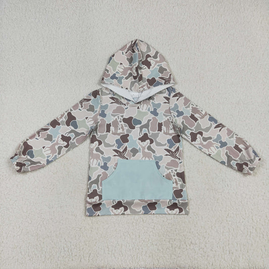 Camo deer print hoodies BT1268