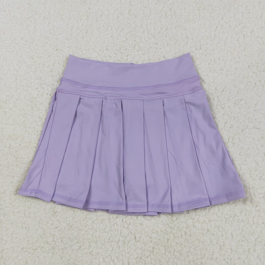 Purple solid Kids yoga Short GLK0085