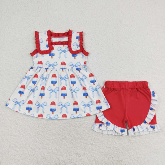 July of 4th Ice-cream print Girls set
