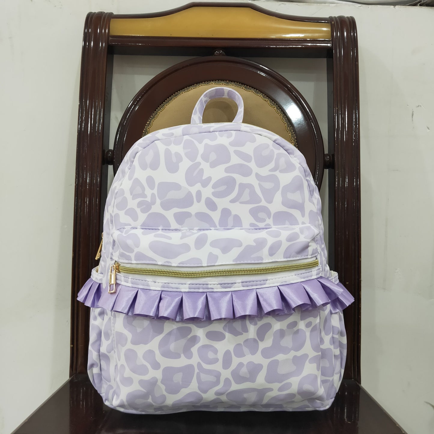 purple leopard BACKPACK