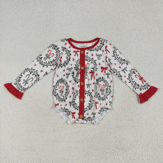 Christmas Flowers print Baby Romper LR2252