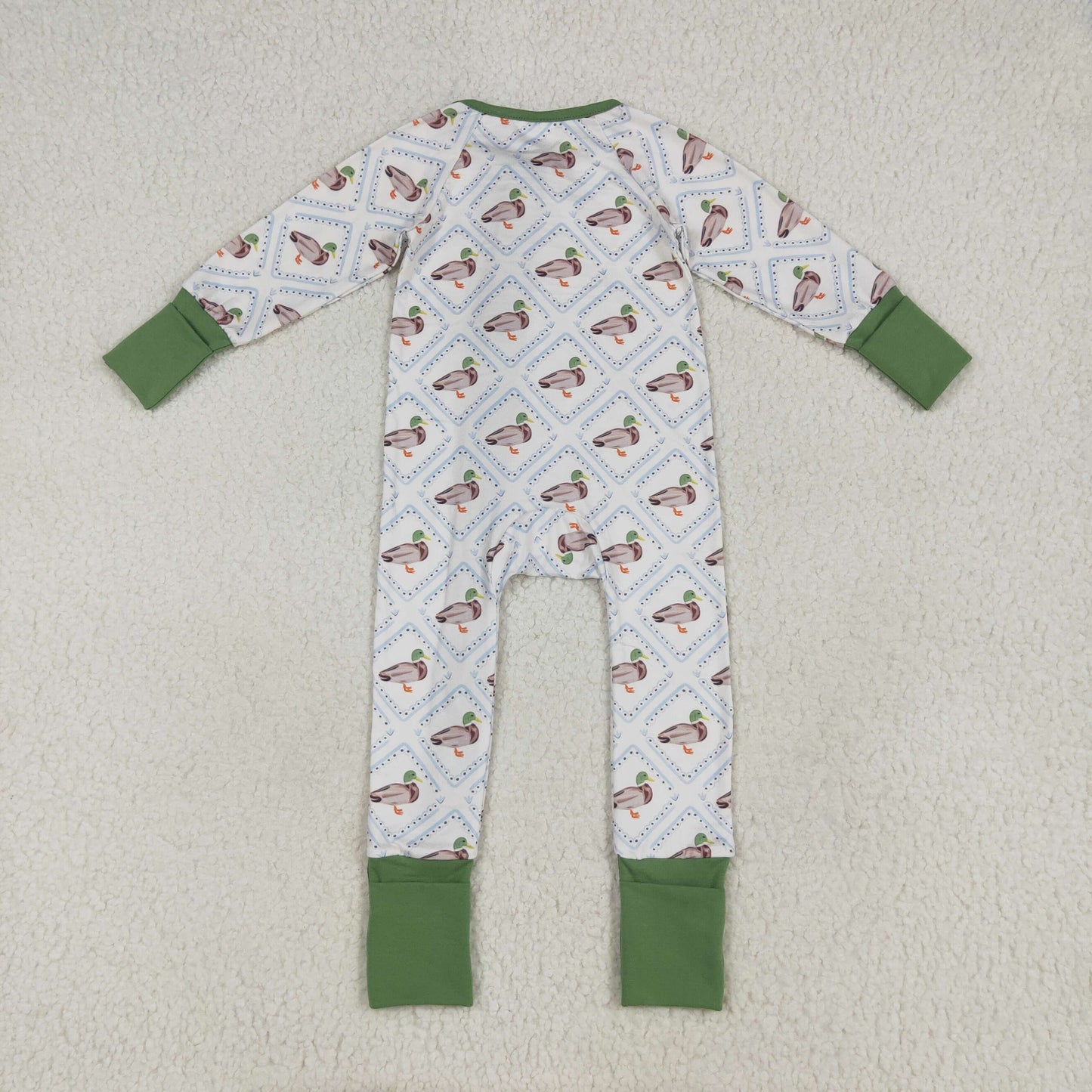 green duck Print Baby Romper LR2269