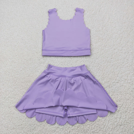 purple yoga girl Sleeveless set GSSO2095