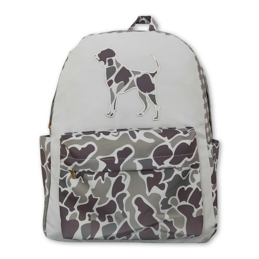 Camo puppy embroidery BACKPACK ( US warehouse)