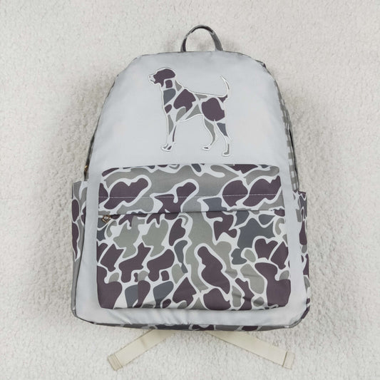 Camo puppy embroidery BACKPACK
