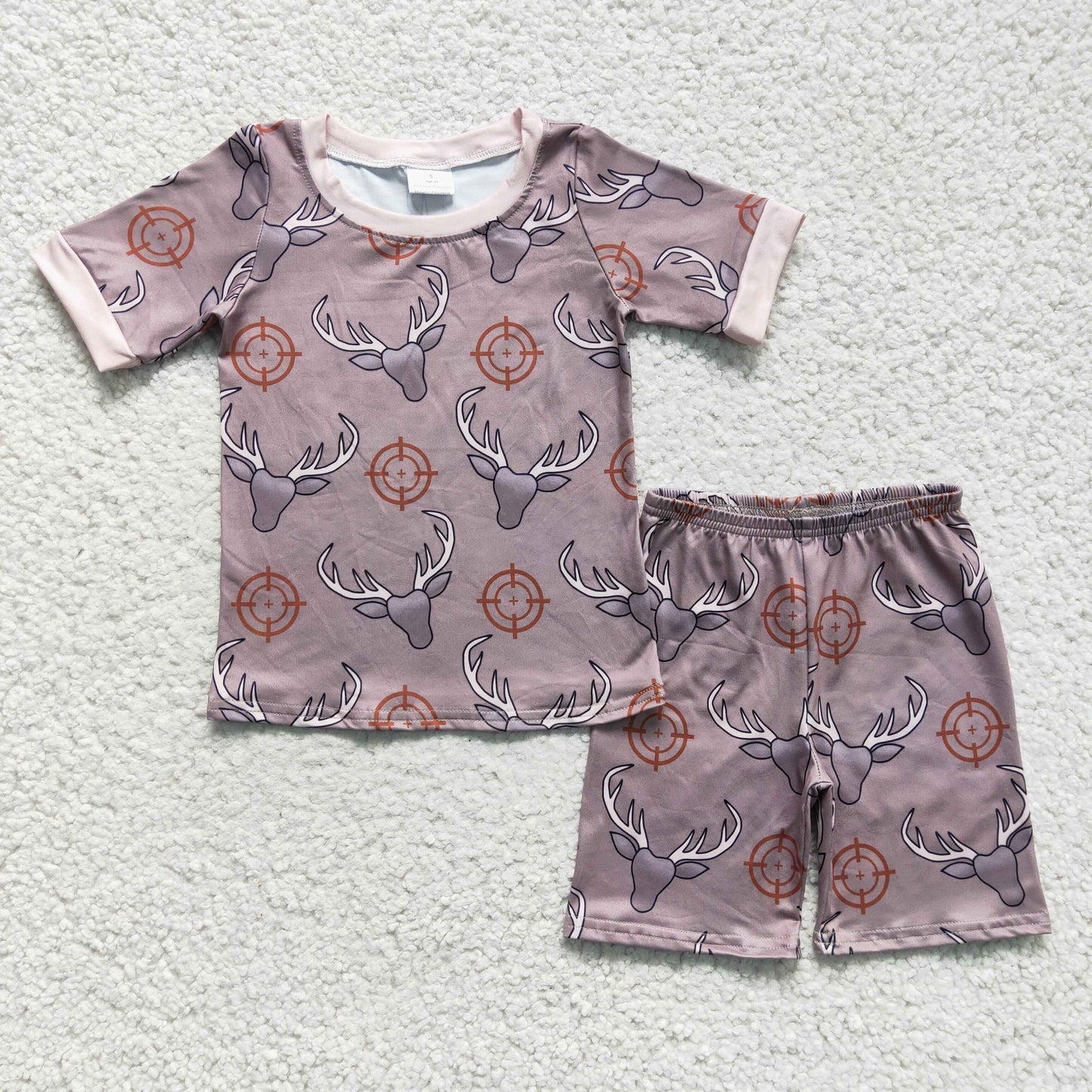 brown cattle pattern boy setBSSO0099