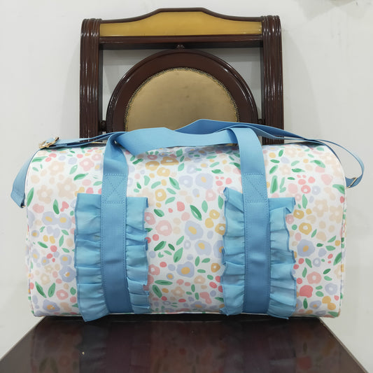 western Flowers blue Lace Gym bag