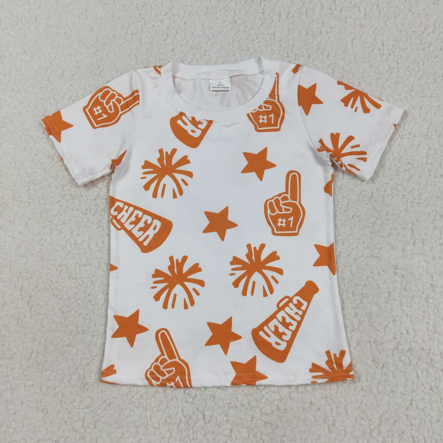 orange Cheer short sleeve Shirt GT1090