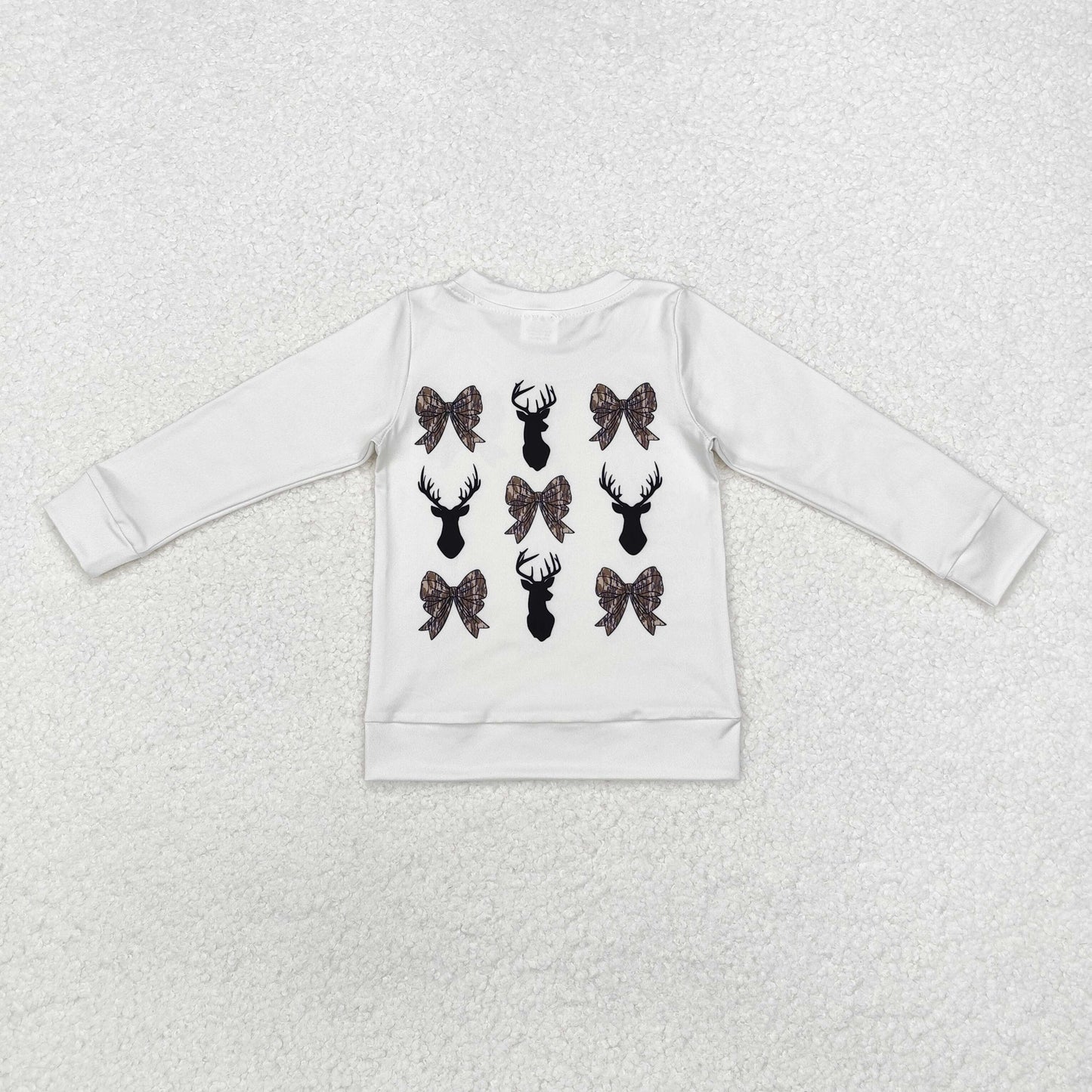 Bow Print long Sleeve Shirt
