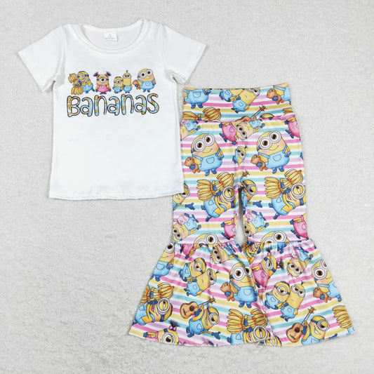 Cartoon Bell Pants Girls Set