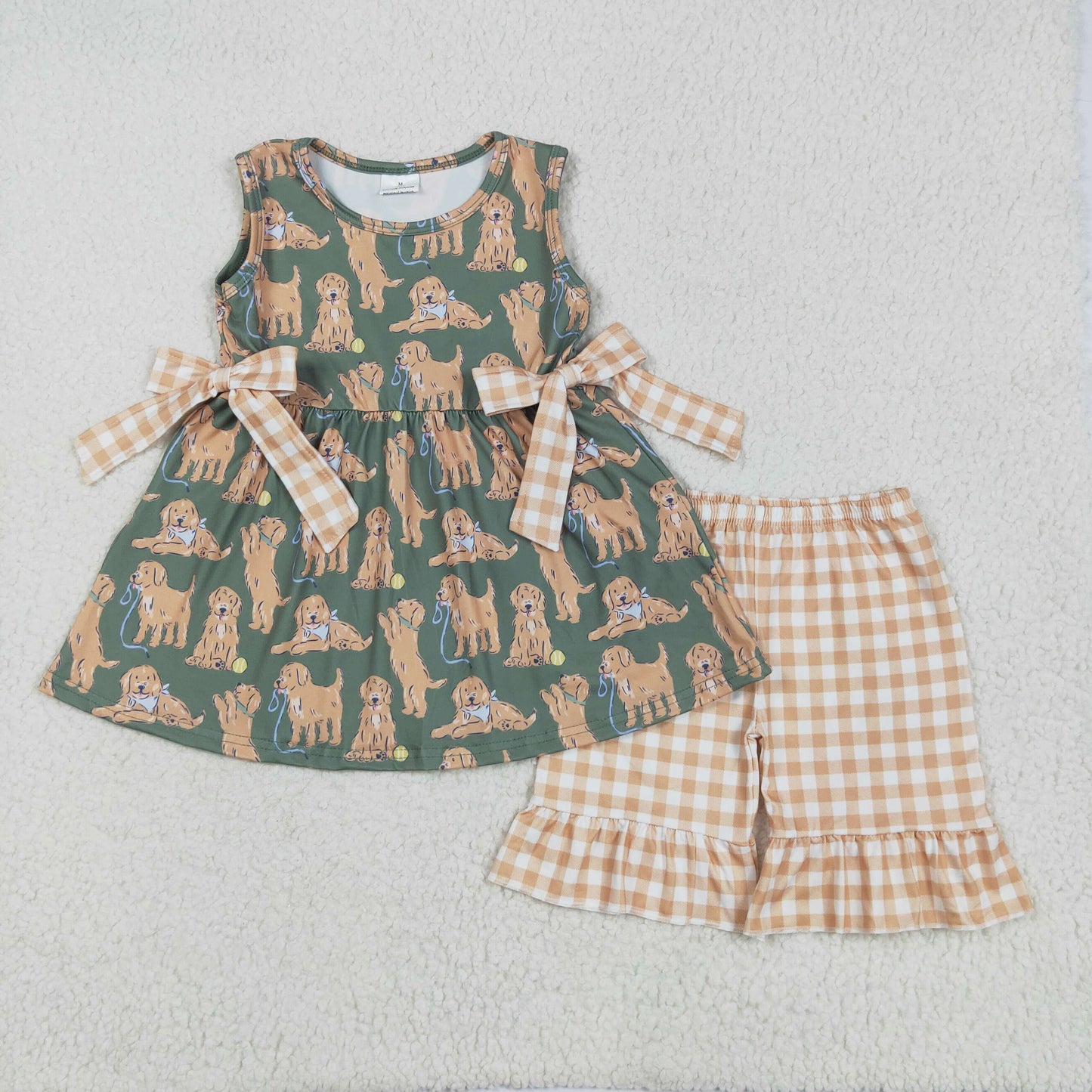 puppy print girl Set