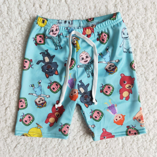 Blue cartoon ShortsE8-16