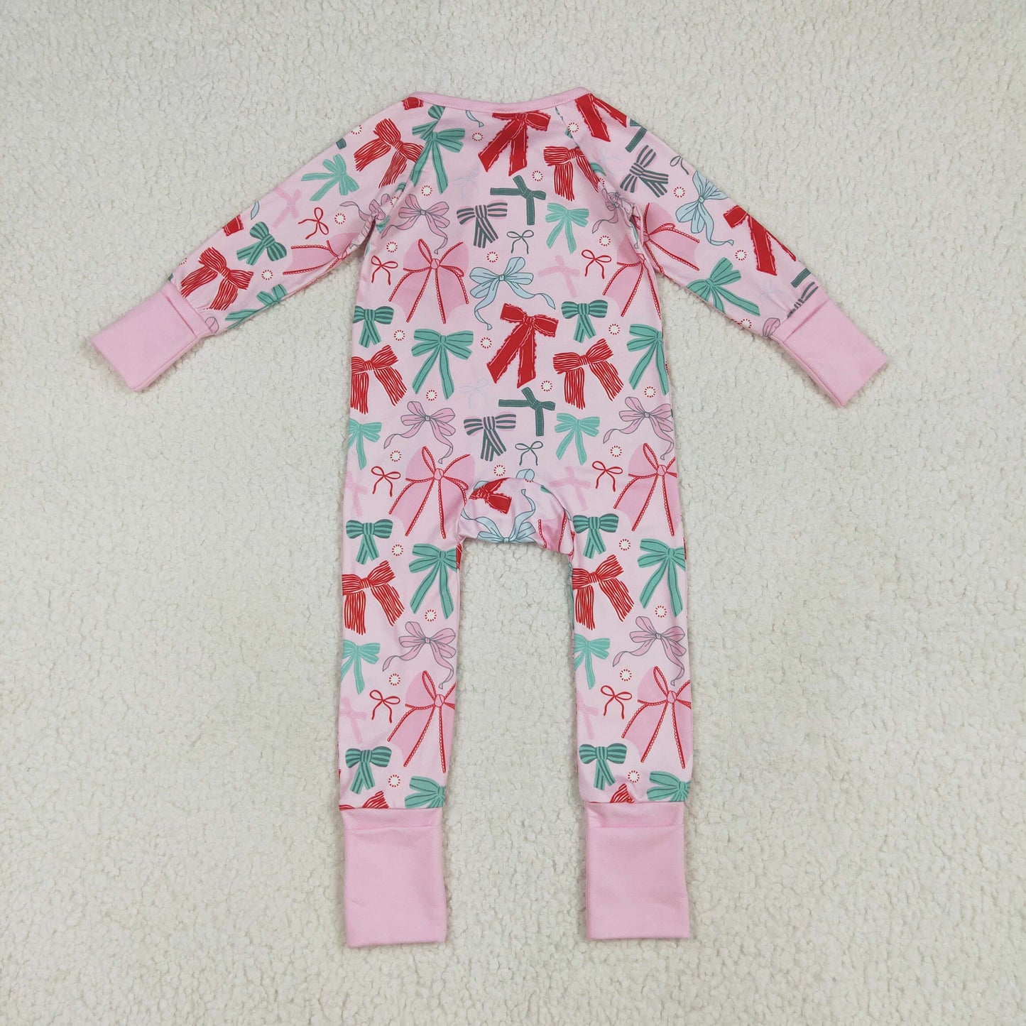 colorful bows Print Baby Christmas Romper LR2266