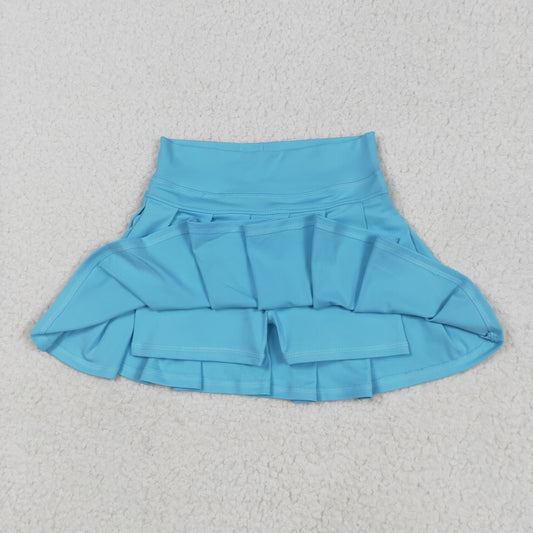 Sky Blue solid Kids yoga Short GLK0082