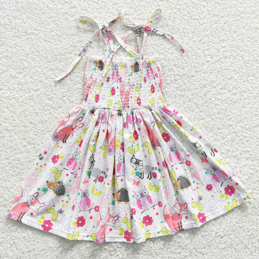 floral animals print dress GSD0352