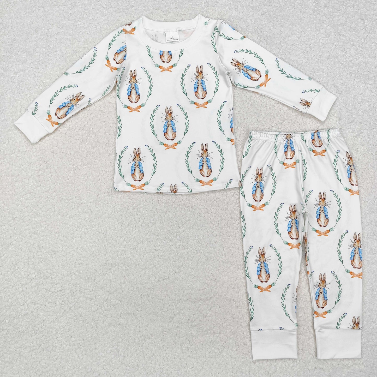 Easter bunny Print long sleeve pajamas