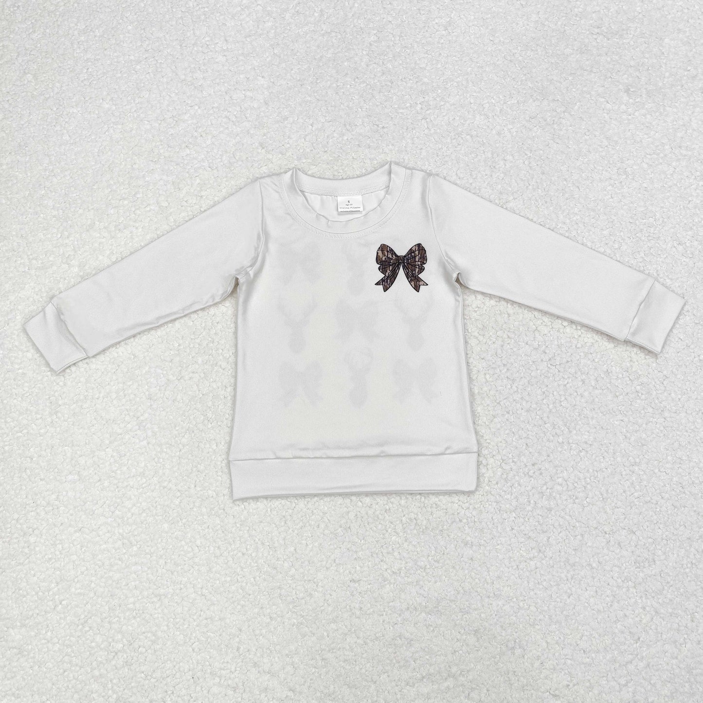Bow Print long Sleeve Shirt