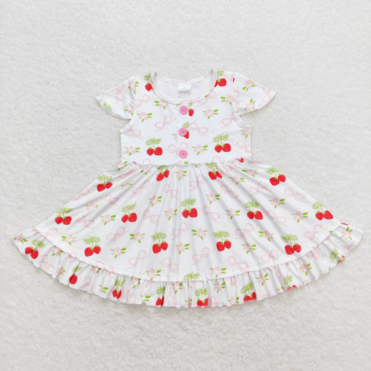 strawberry print Girls dress
