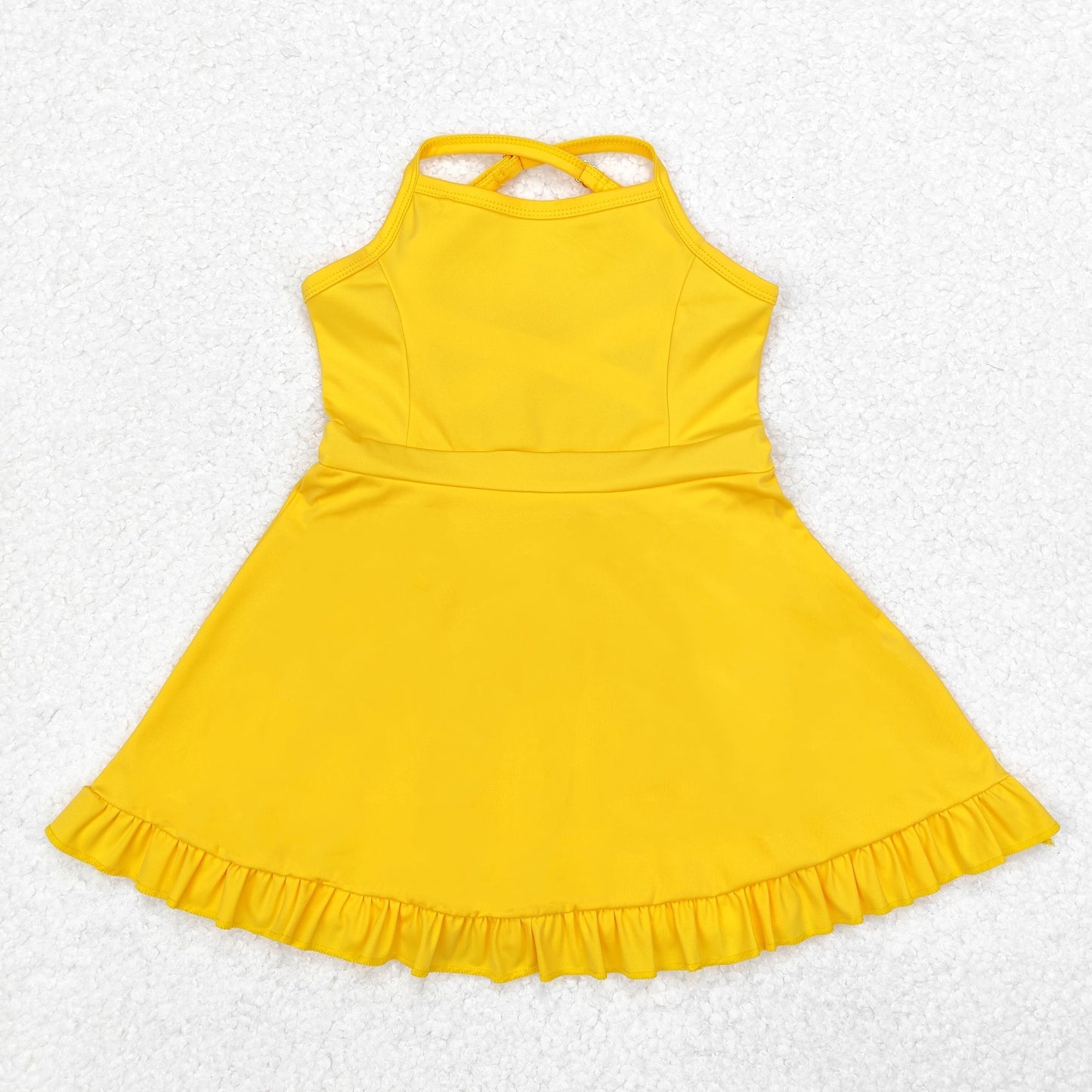 Yellow sports skirt