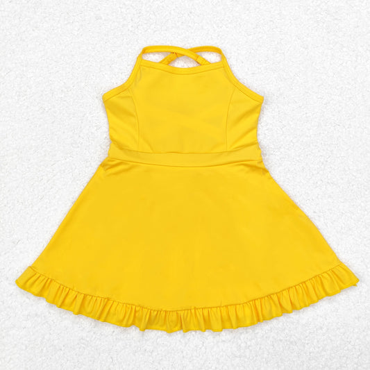 Yellow sports skirt