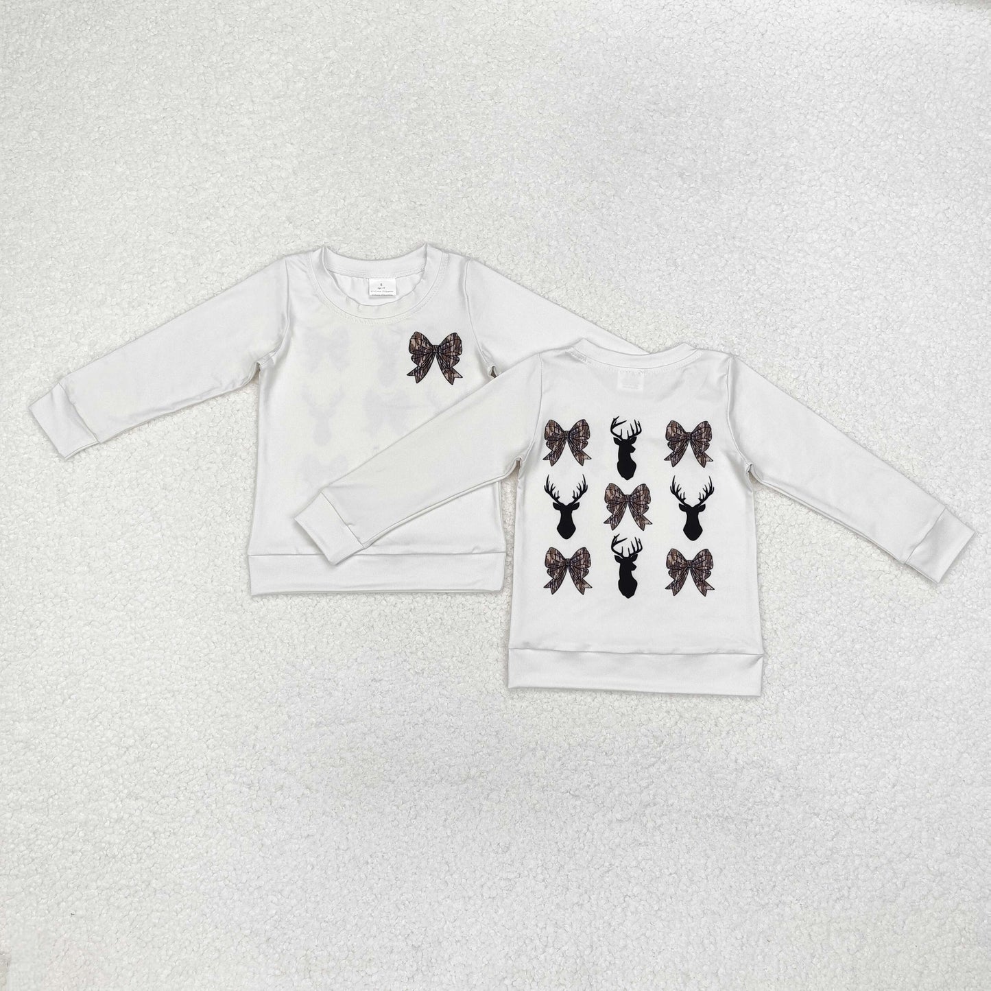 Bow Print long Sleeve Shirt