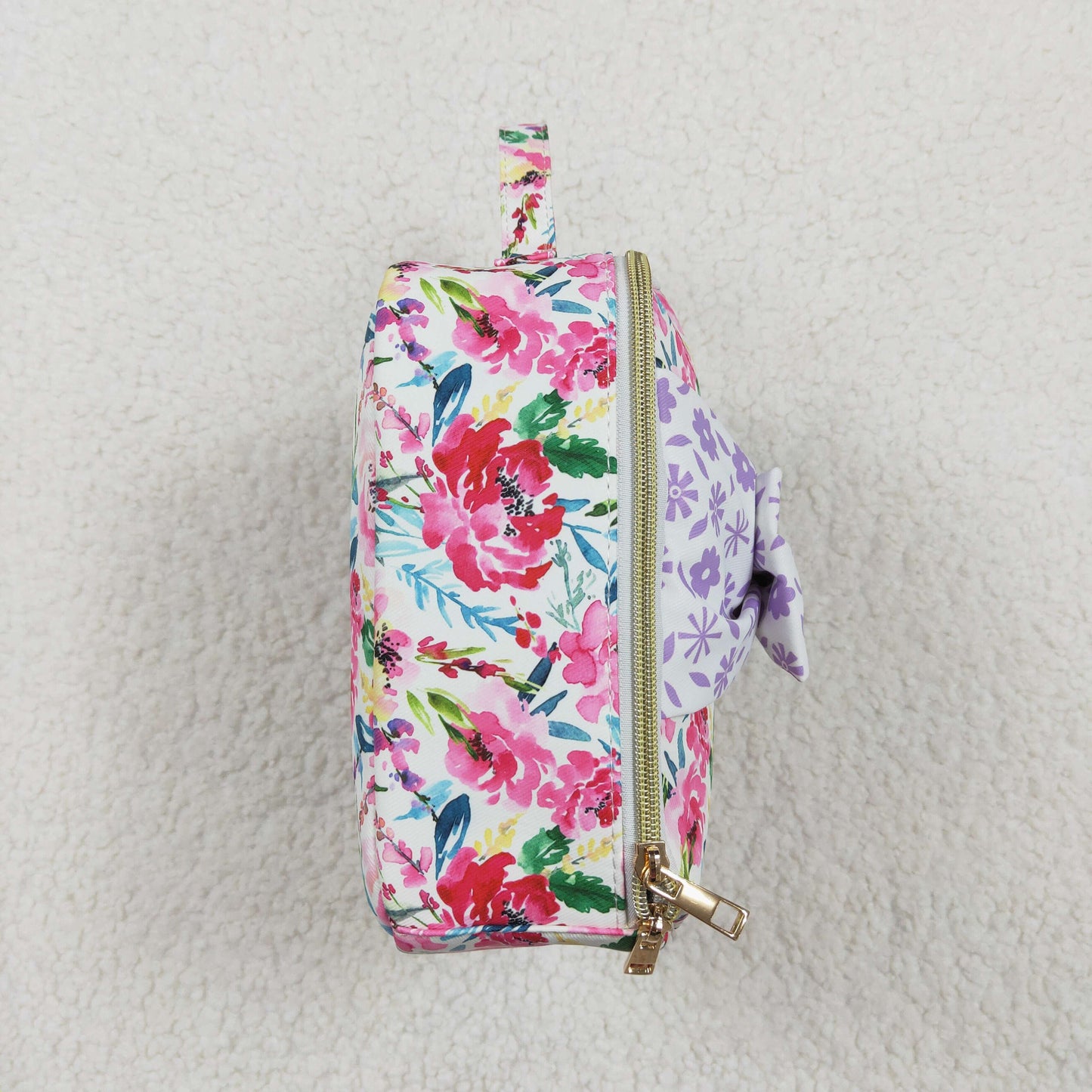 purple flowers bow pattern Lunch Box