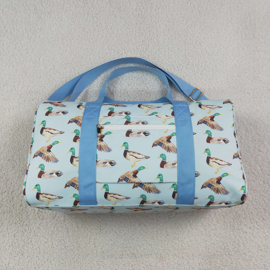 BA0275 Mallard Ducks Blue Duffle Bag