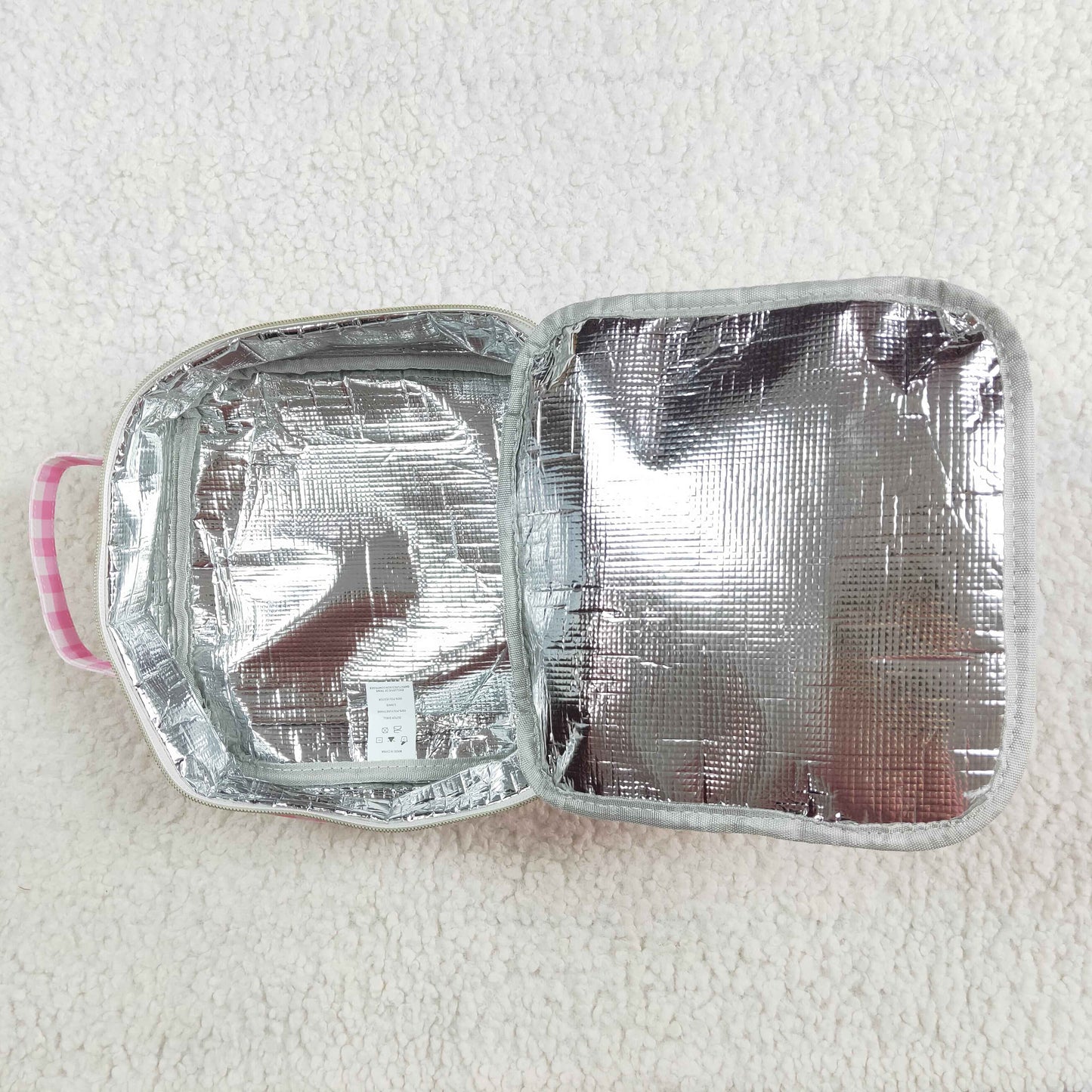 Pink Plaid Lunch zipper Box