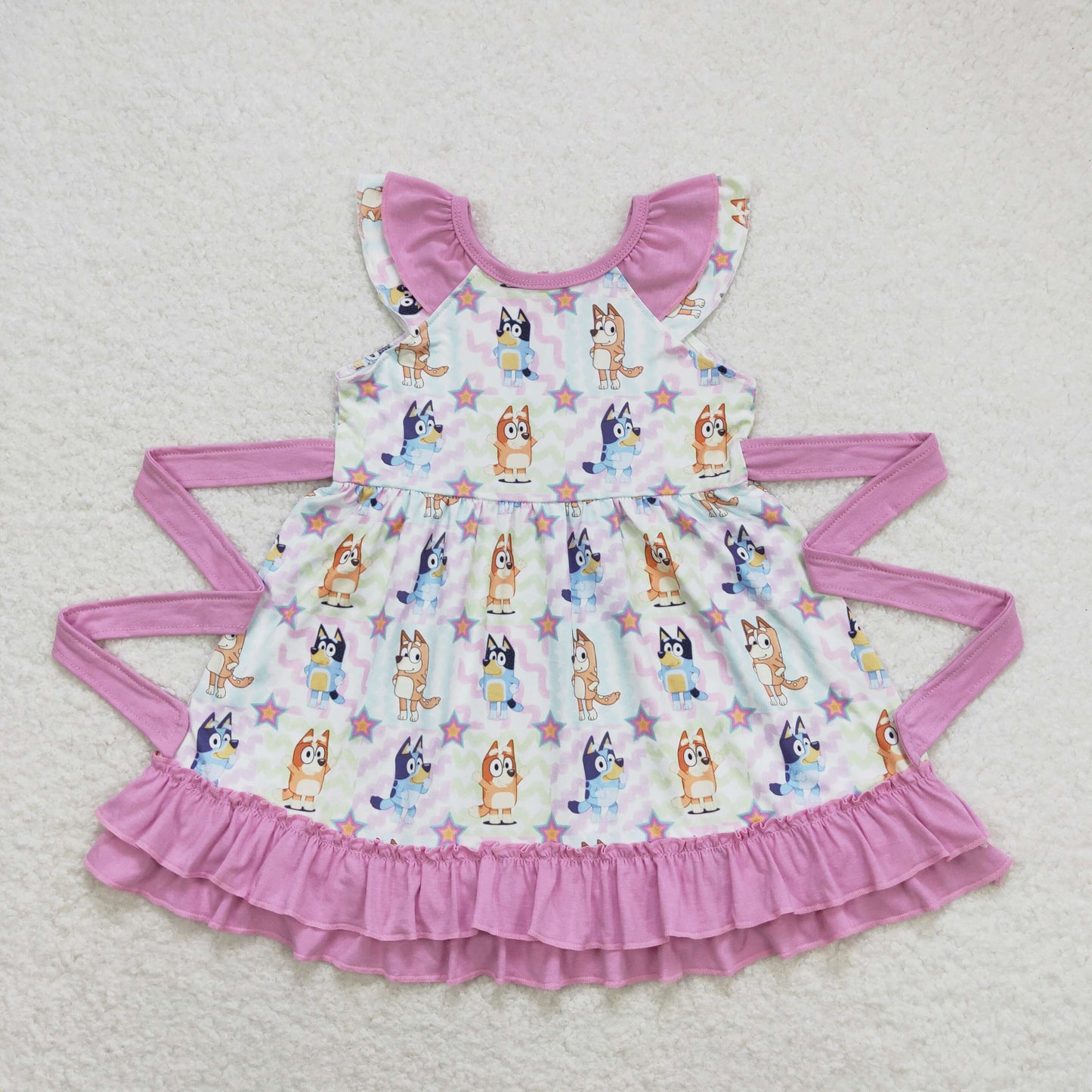 Cartoon Dog Girls Dress