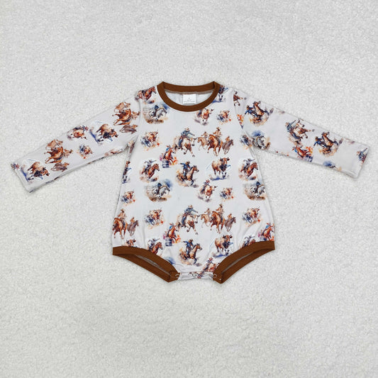 Western horse Baby Romper