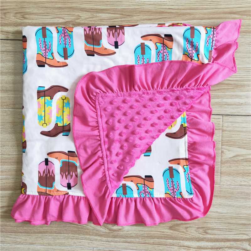 western boots kids blanket(US warehouse)