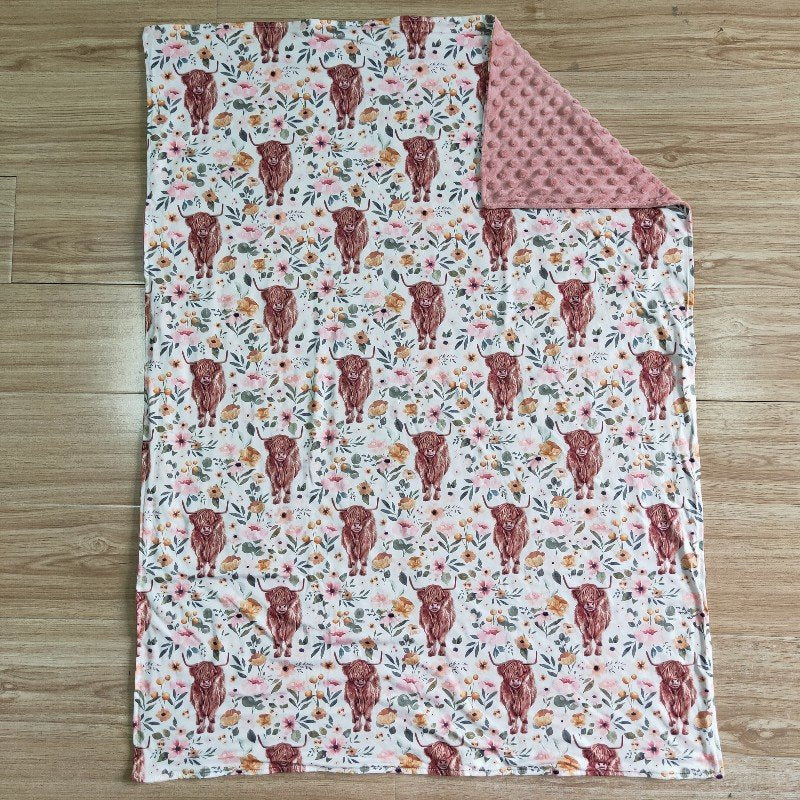 highlandcow kids blanket(US warehouse)