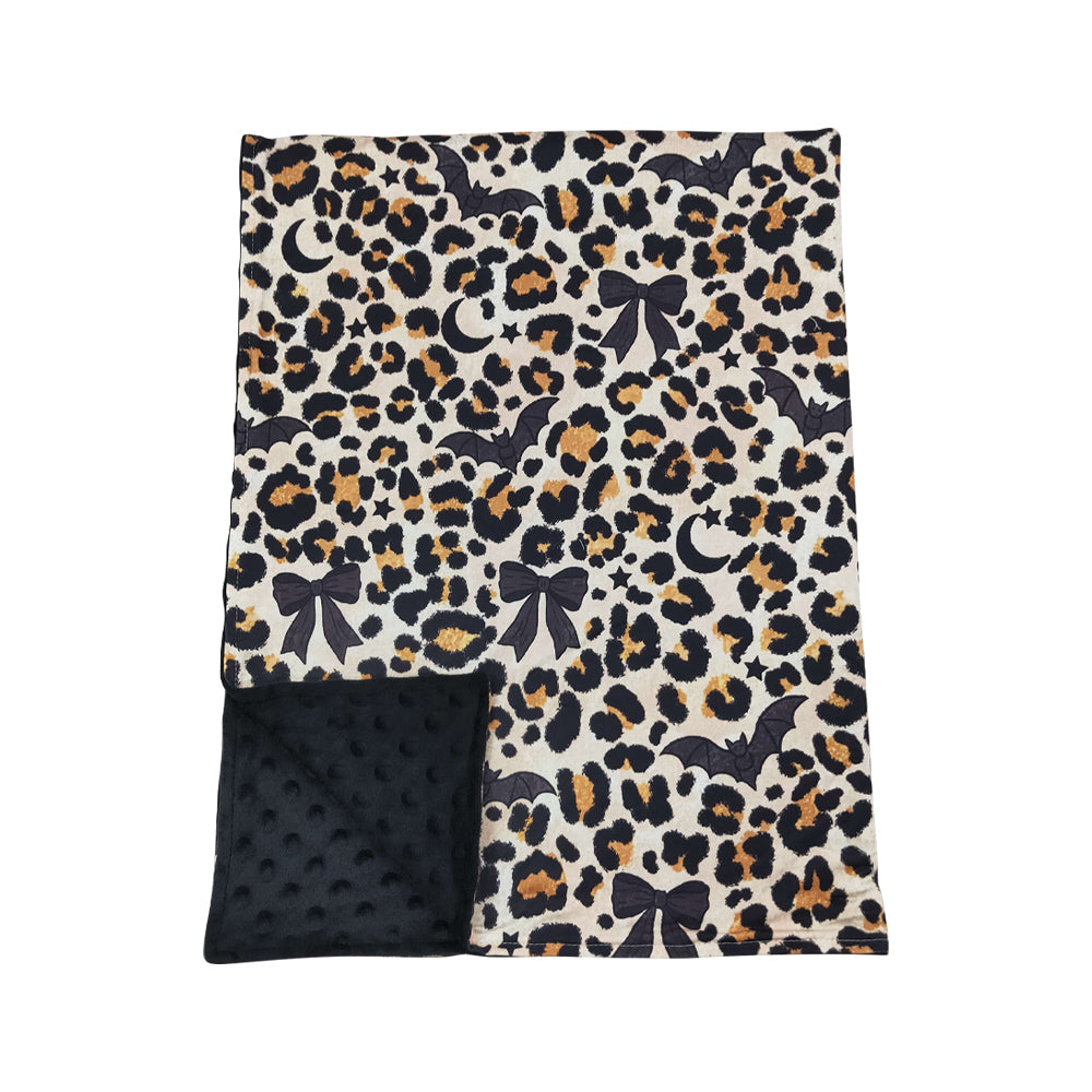 Halloween Leopard bat Print kids Blanket BL0290