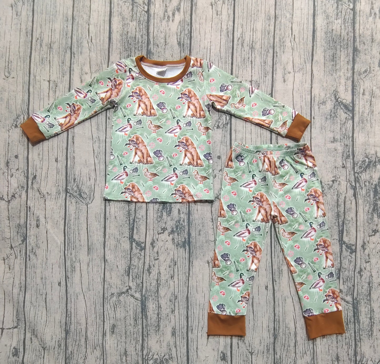 pre -order green dog duck girl set BLP1070
